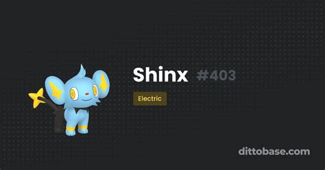 shinx type|Shinx Pokédex .